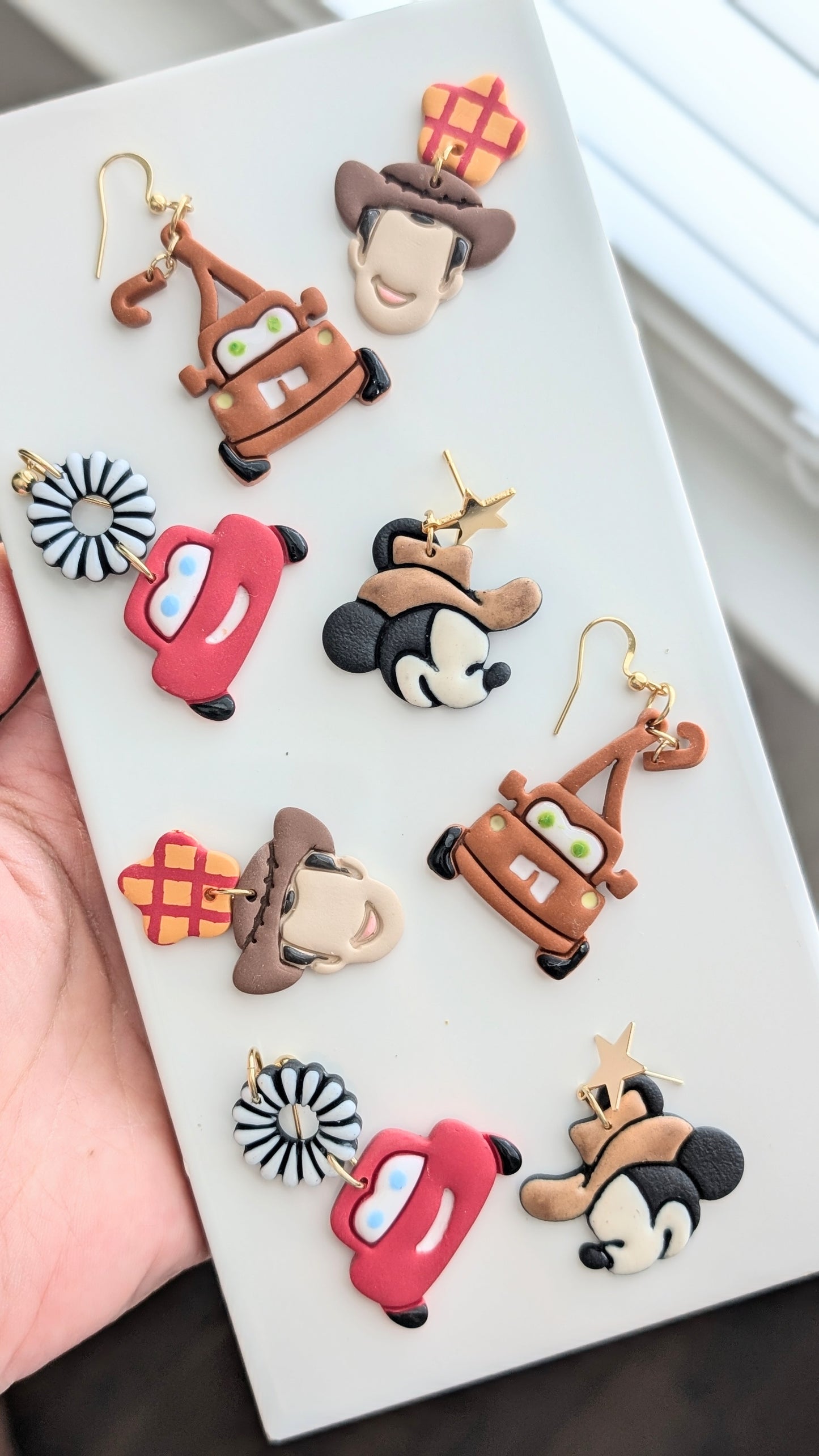 BROWN TOW TRUCK DANGLES