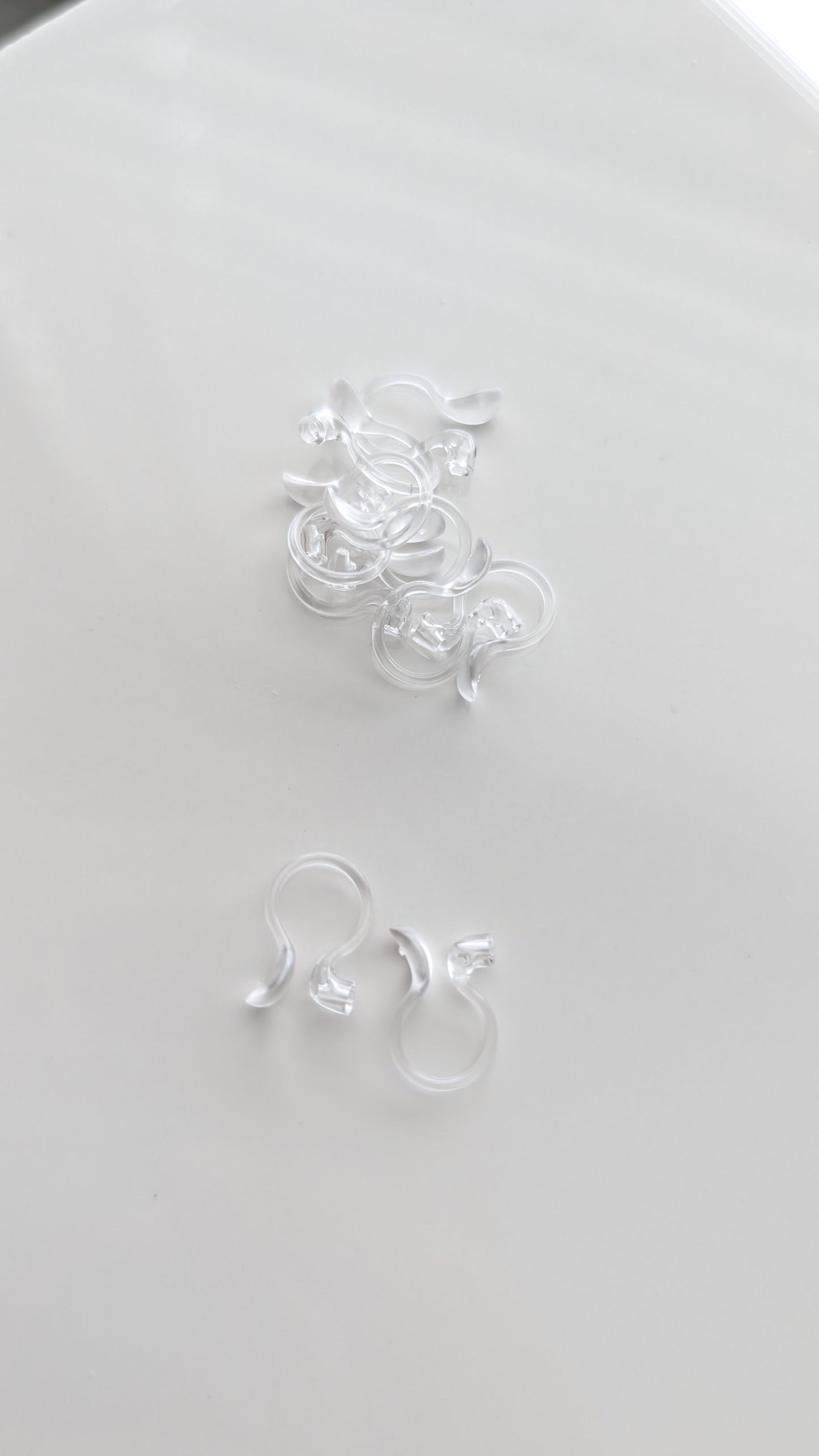 PLASTIC EARRING CONVERTER - CURVED BACK - (Add on only)