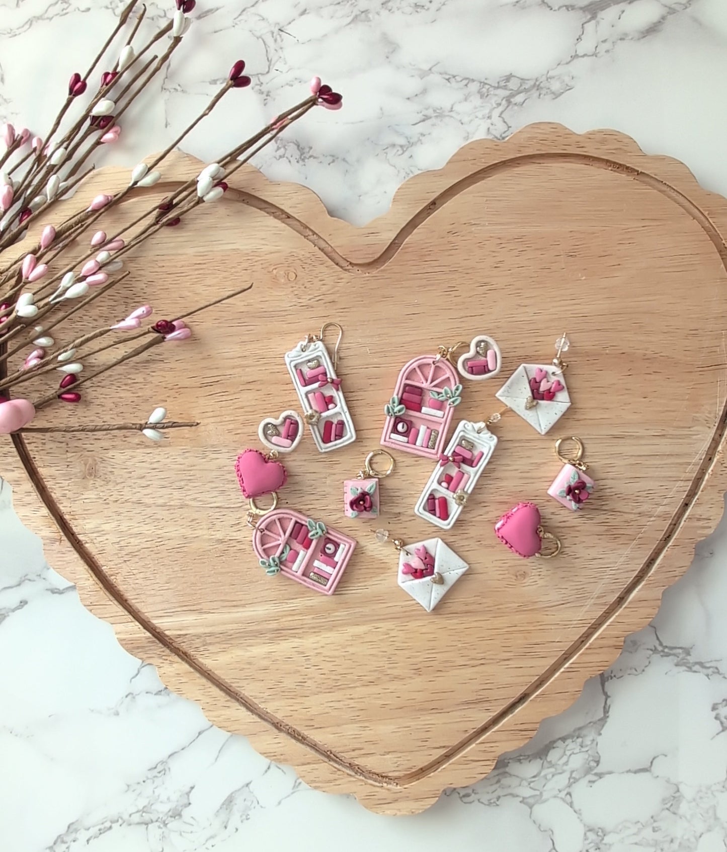 SINGLE BOOKS W/ ROSE DANGLES