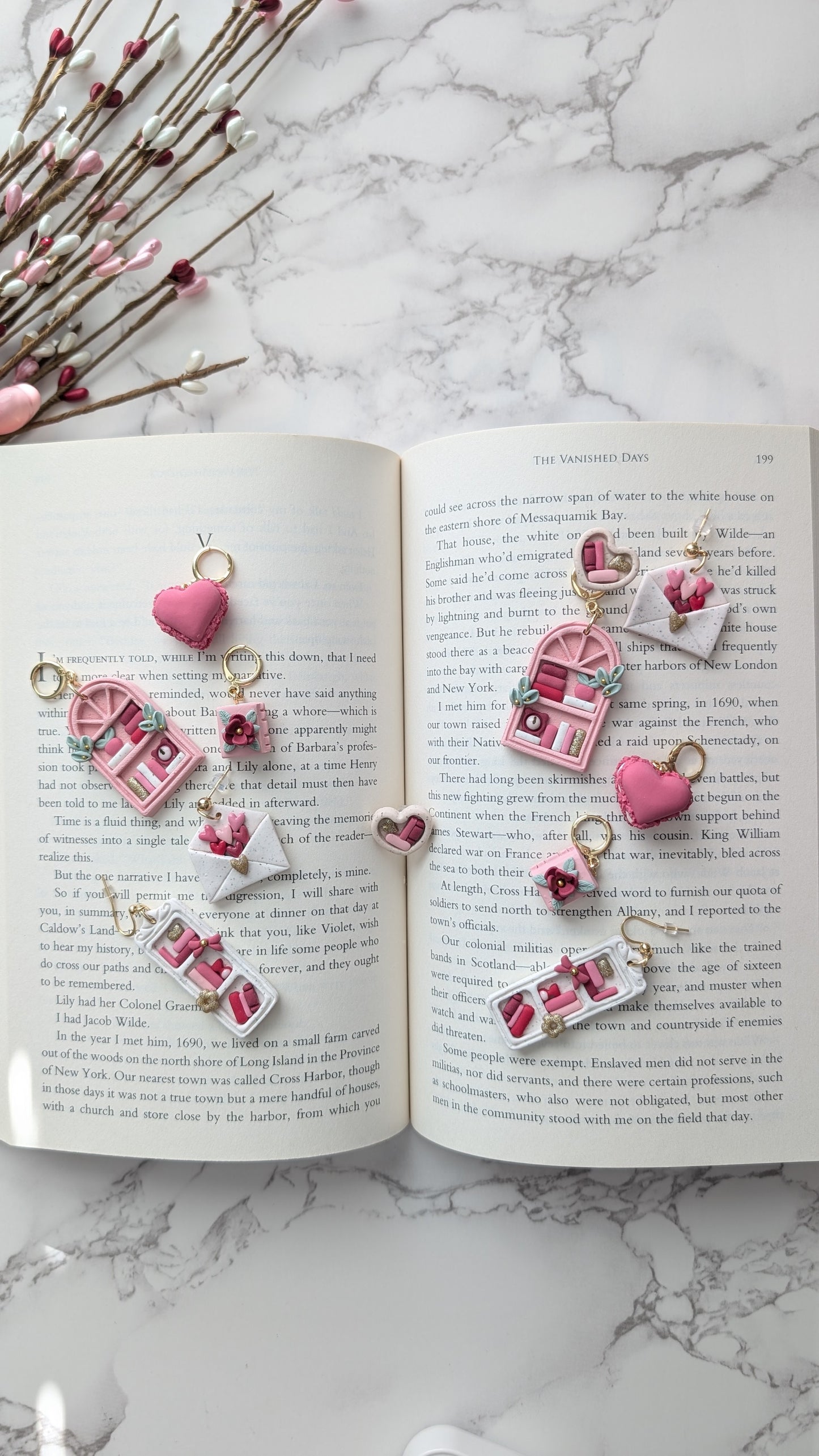 MACARON HEART DANGLES