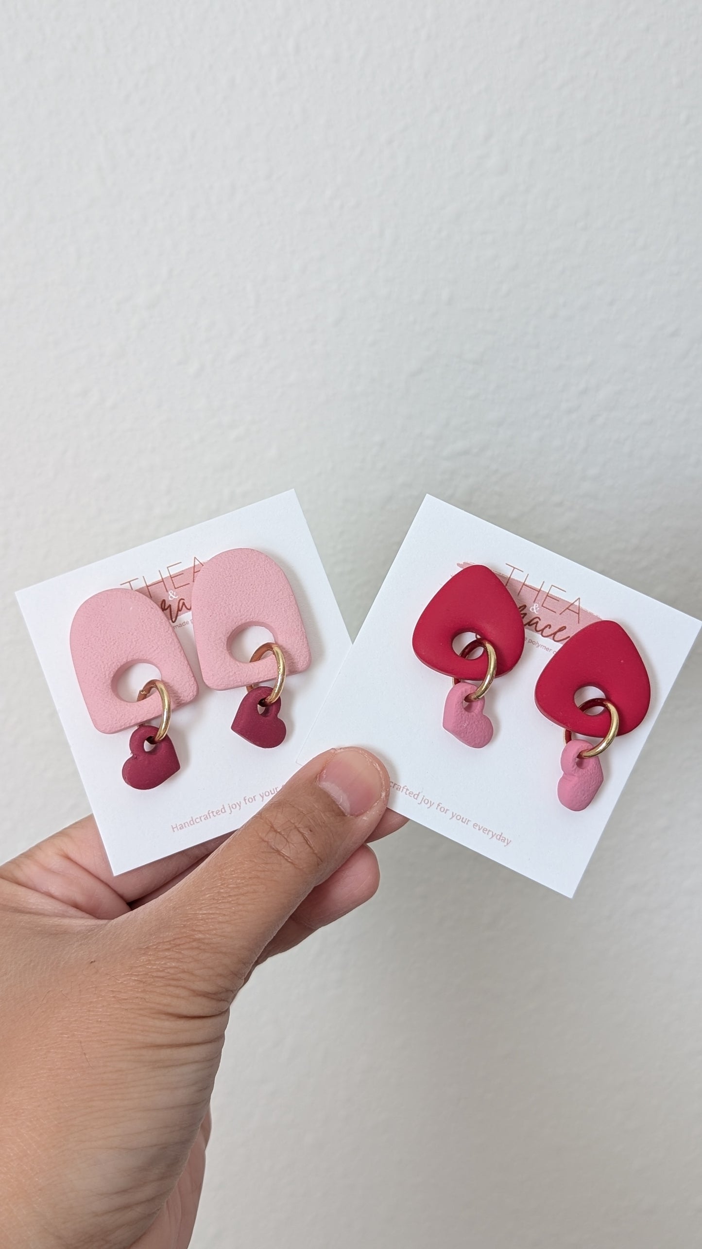 RED/LT. PINK DUO DANGLES