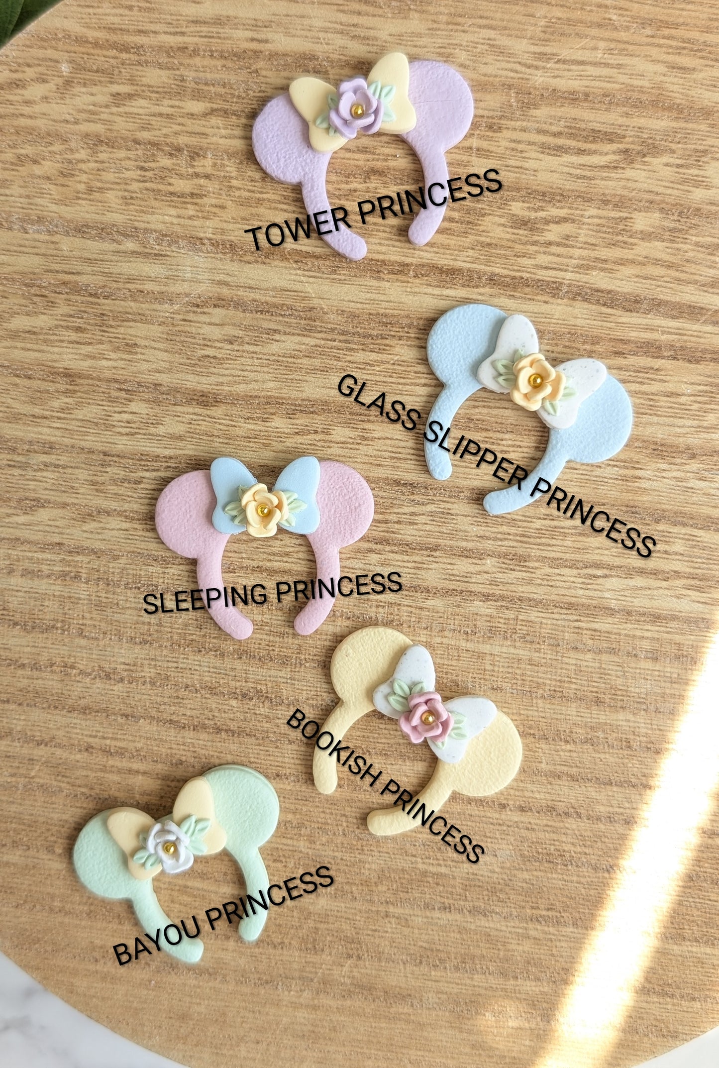 PRINCESS MOUSE EARS *pick your hardware out of 2*