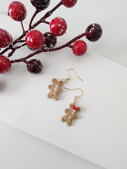 GINGERBREAD MICE DANGLES