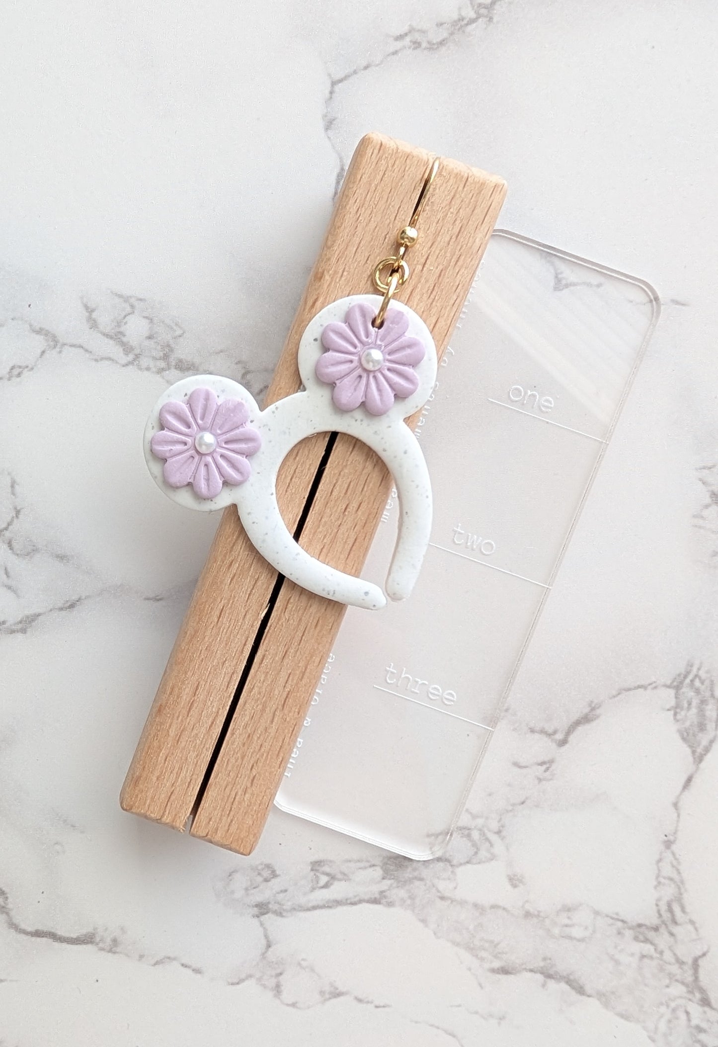 FLOWERS & PEARLS LARGE MOUSE EARS