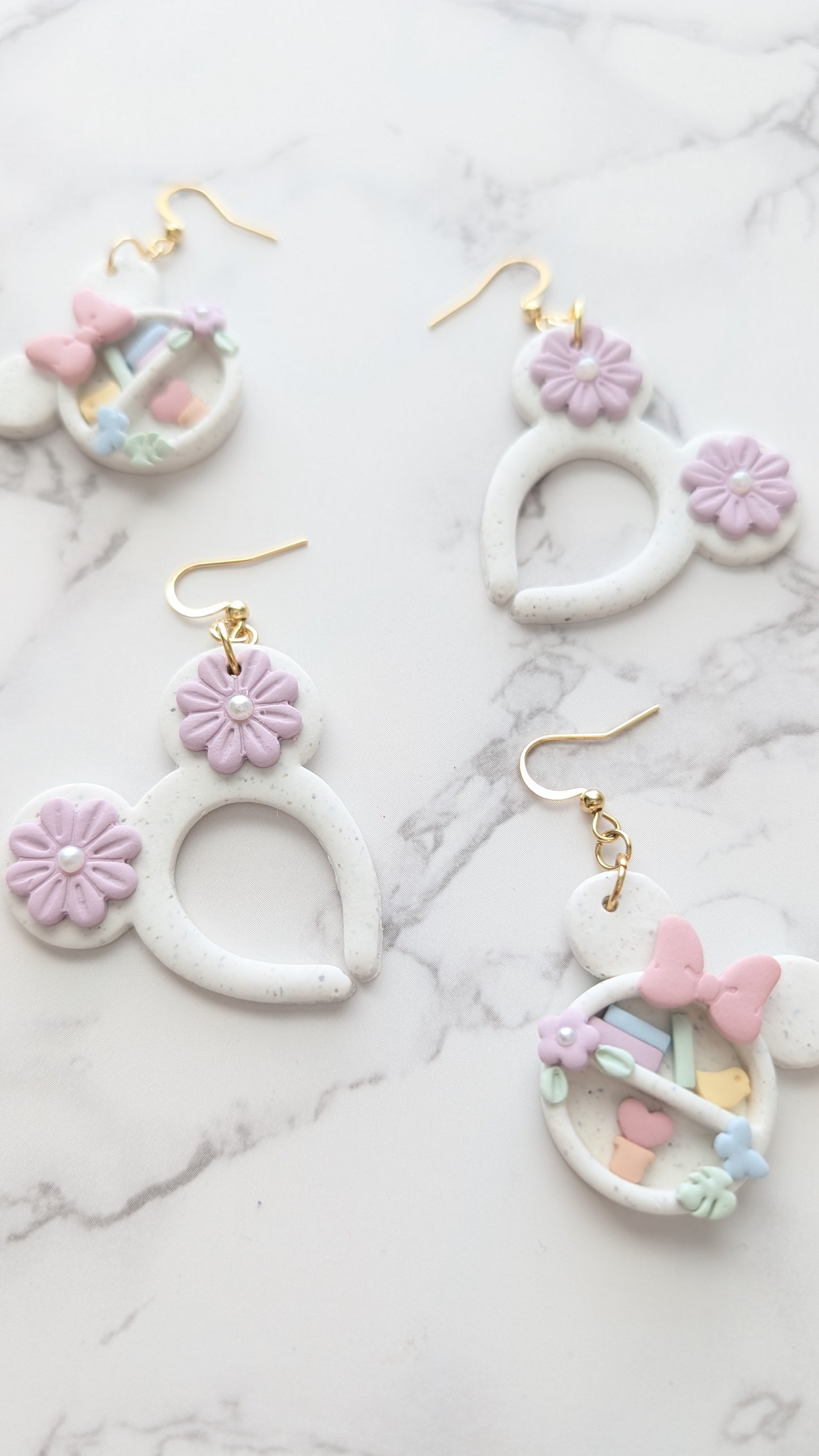 FLOWERS & PEARLS LARGE MOUSE EARS