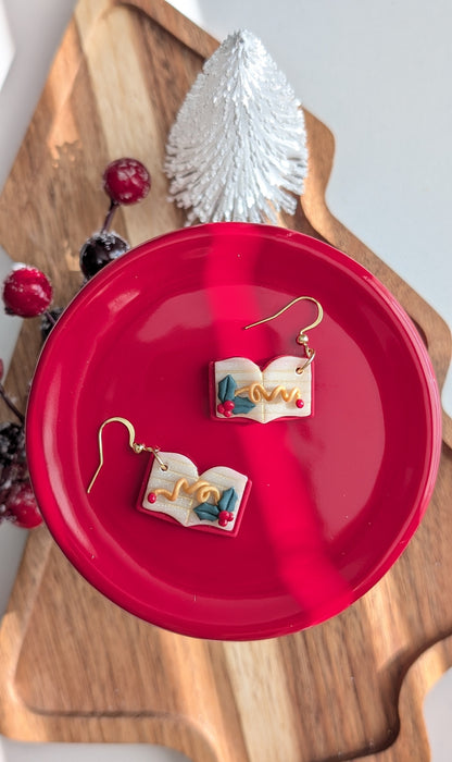 MISTLETOE SCRIBBLE OPEN BOOK