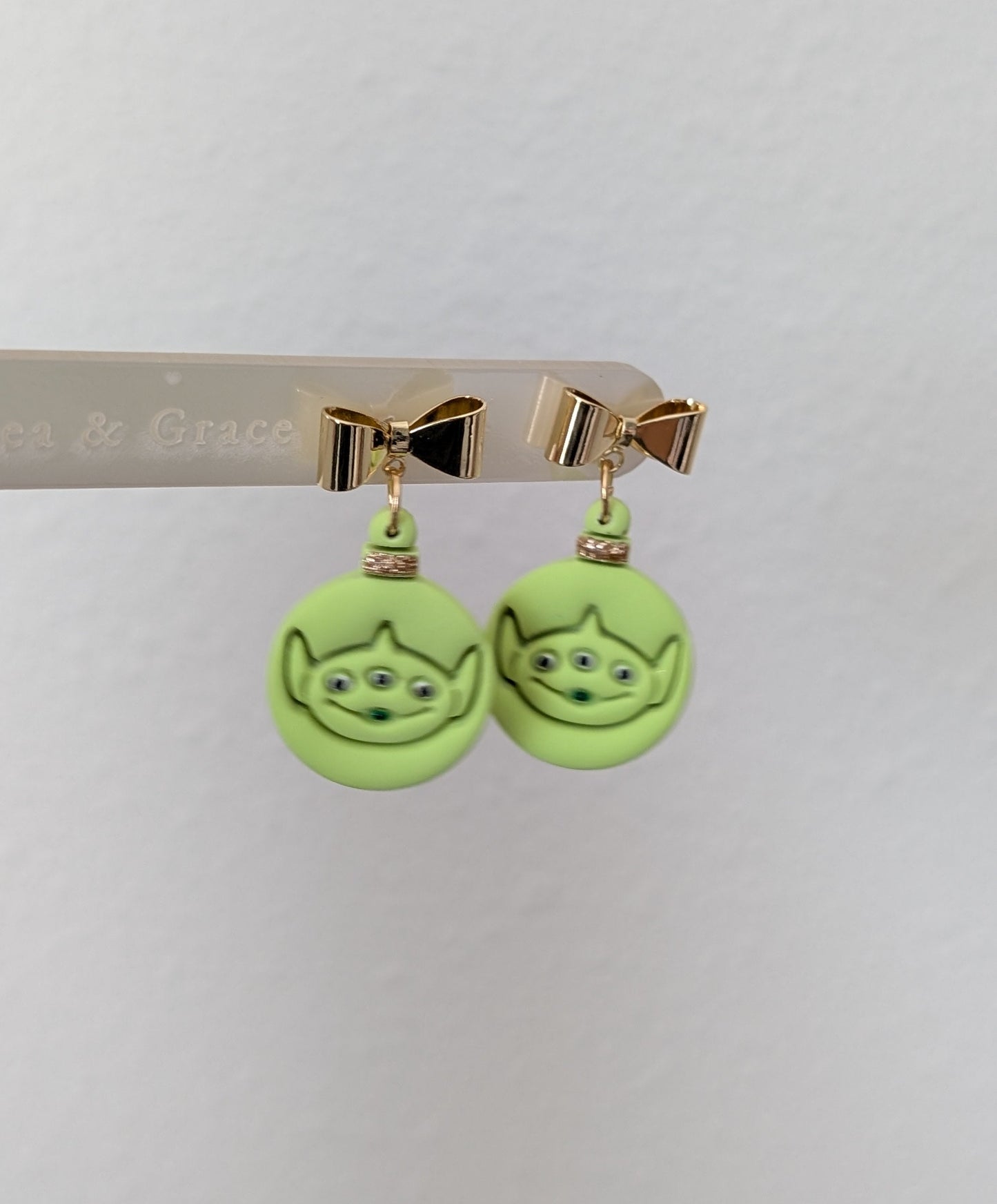 GREEN LITTLE DUDE HOLIDAY DANGLES