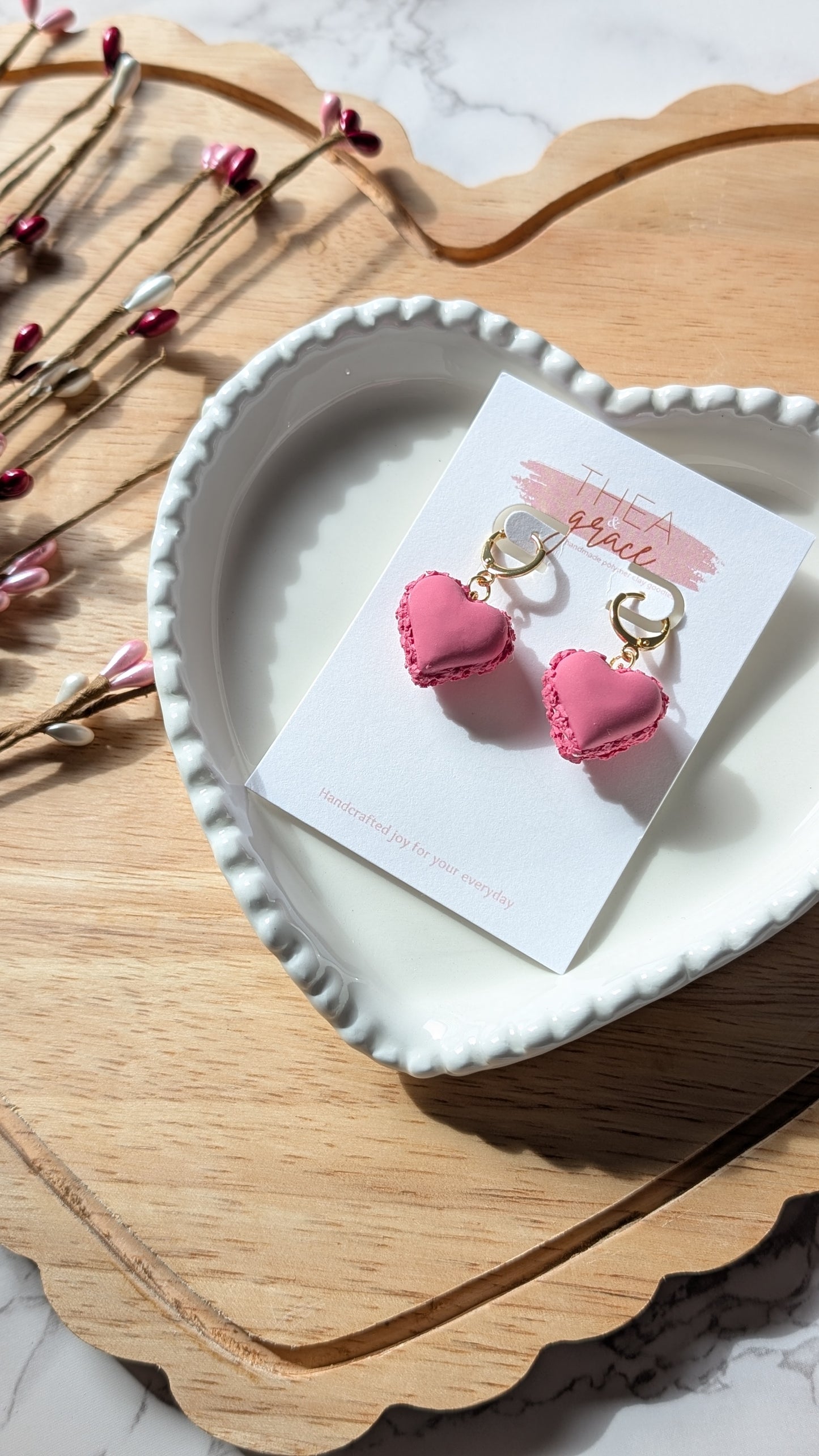 MACARON HEART DANGLES