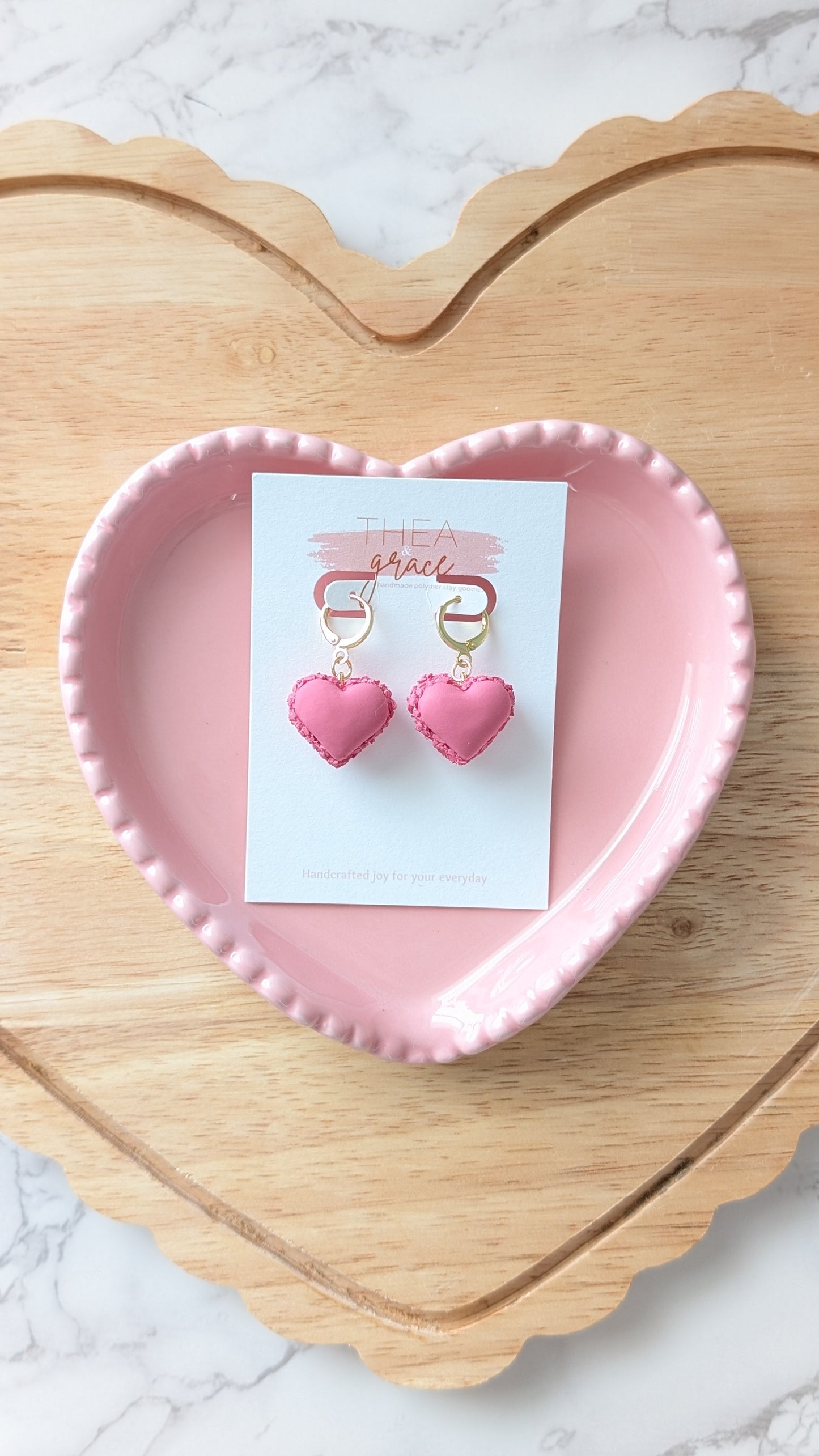 MACARON HEART DANGLES