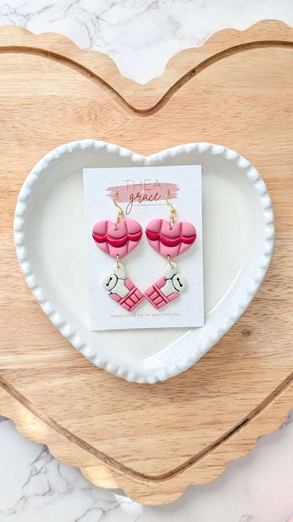 ROBOT IN HEART AIR BALLOON DANGLES