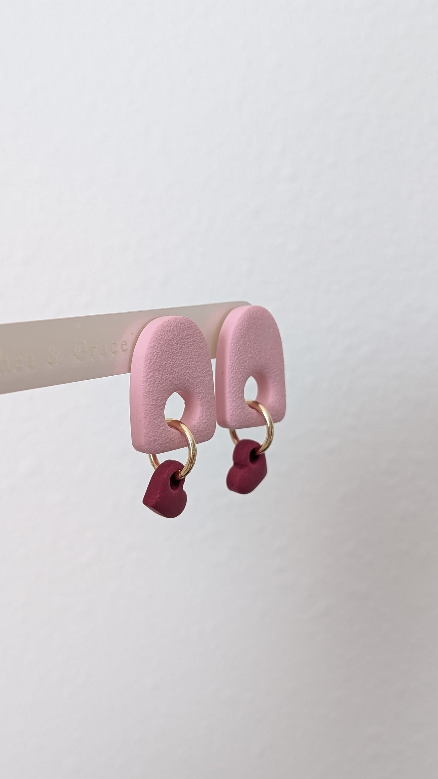 PINK/MAUVE DUO DANGLES