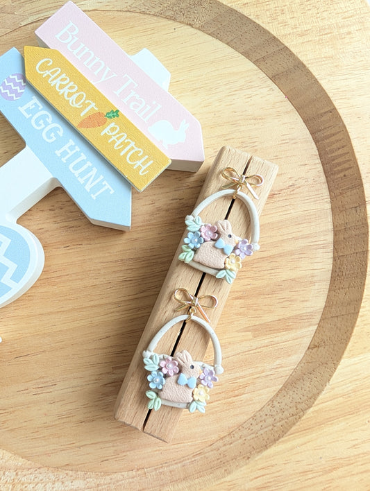 A BUNNY BASKET DANGLES