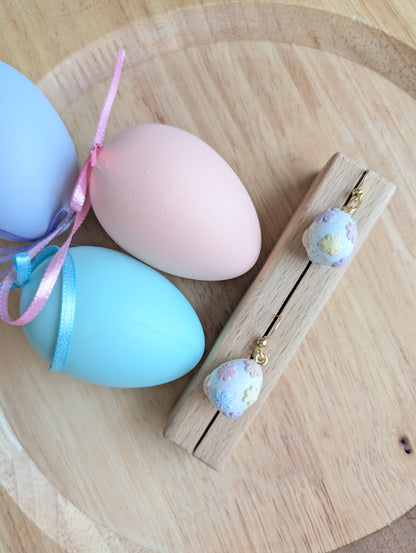 FLORAL EASTER EGG DANGLES