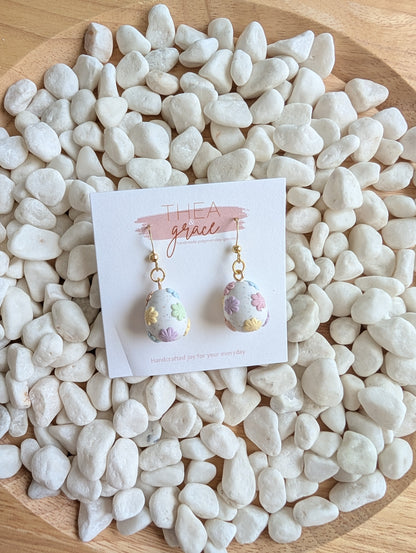 FLORAL EASTER EGG DANGLES