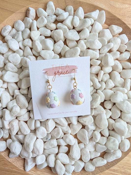 FLORAL EASTER EGG DANGLES