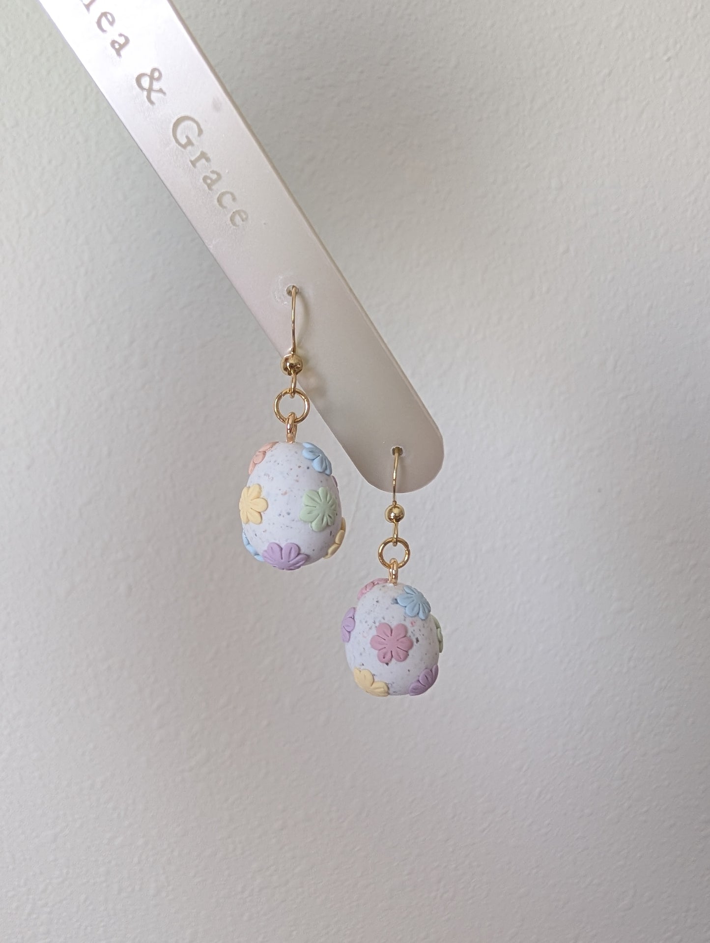 FLORAL EASTER EGG DANGLES