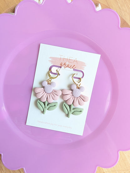 PASTEL MOUSE FLOWER DANGLES