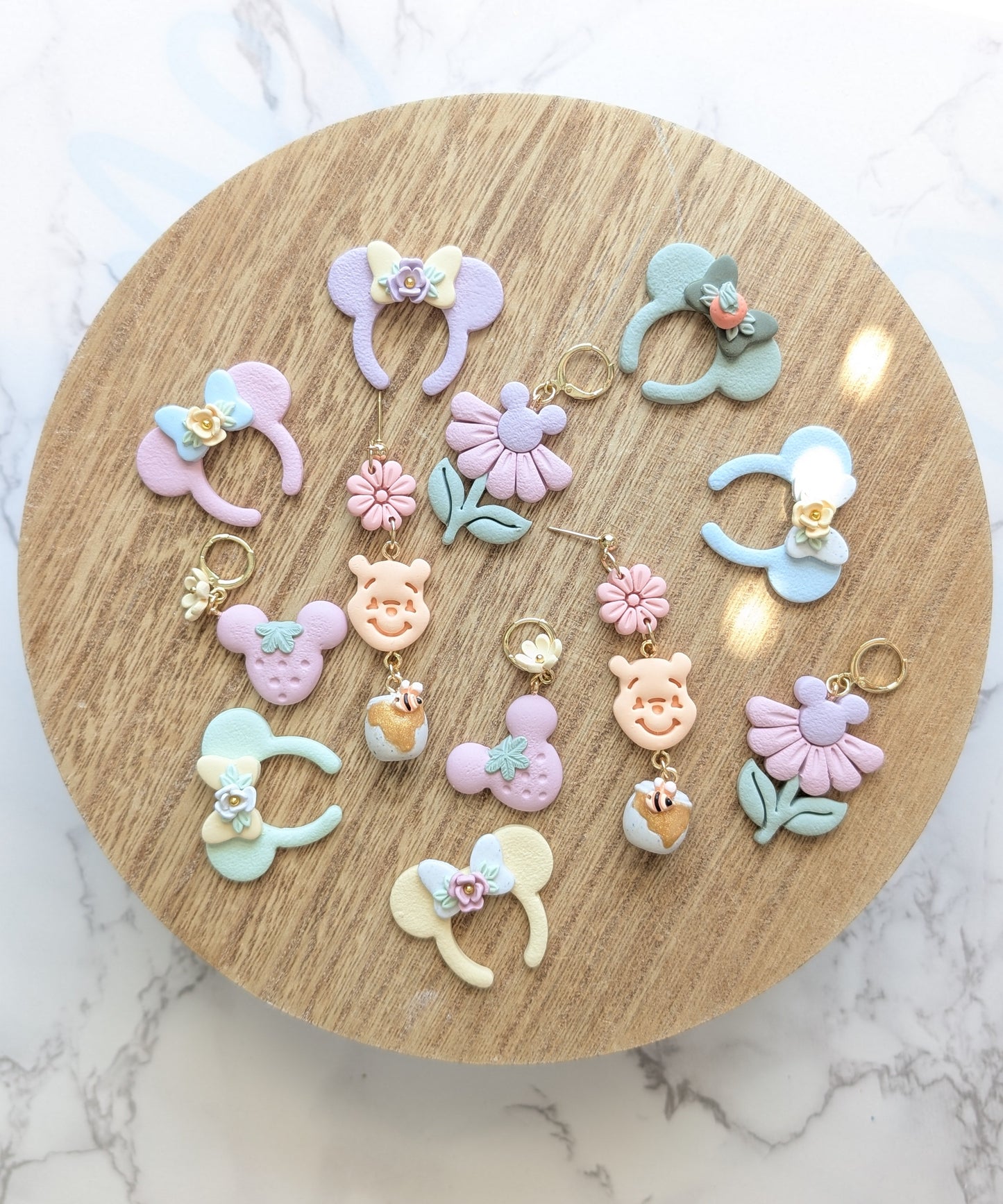PASTEL MOUSE FLOWER DANGLES
