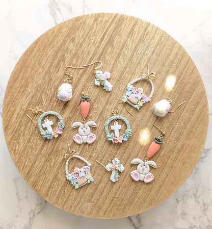 FLORAL EASTER EGG DANGLES