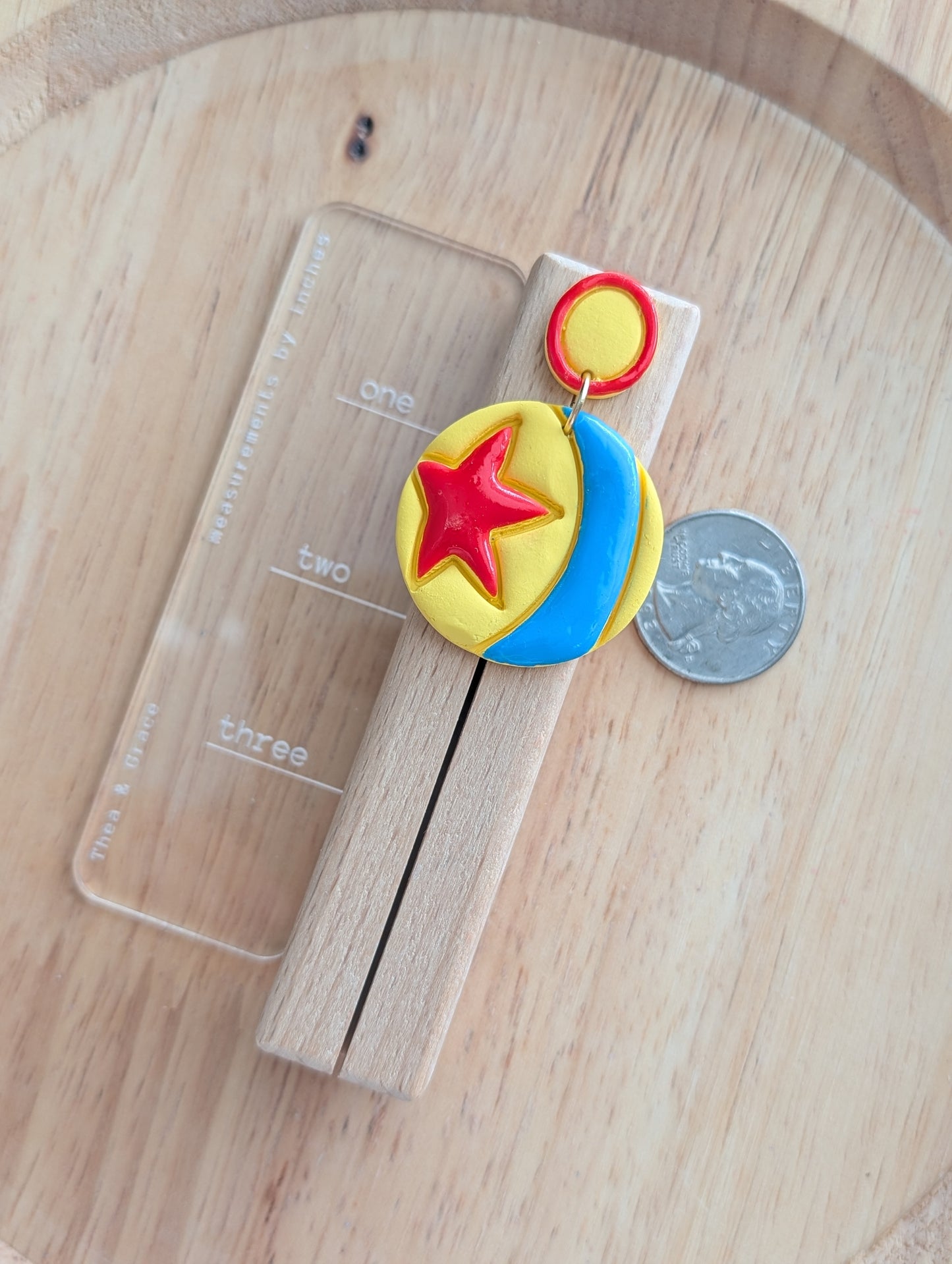 YELLOW BALL DANGLE (STATEMENT PAIR)