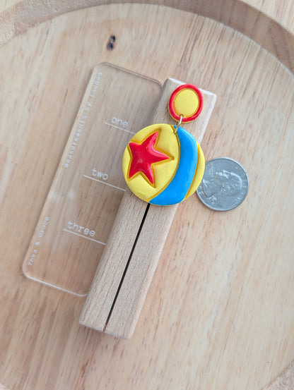 YELLOW BALL DANGLE (STATEMENT PAIR)