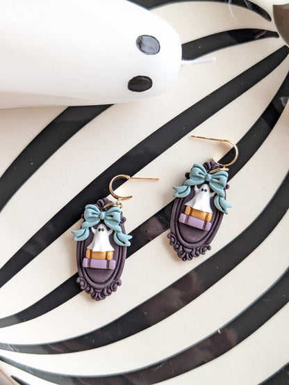LENORA GHOST & BOOKS DANGLES