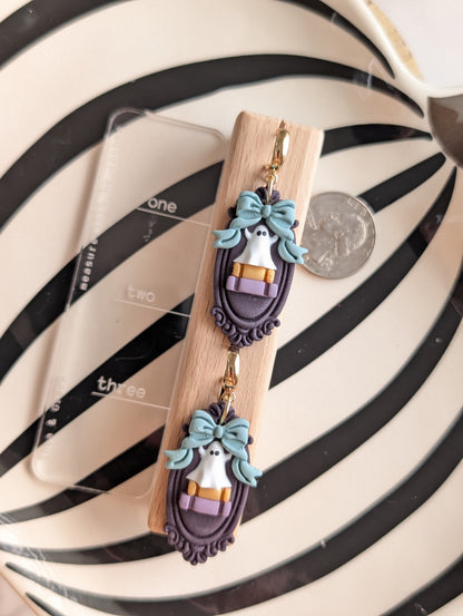 LENORA GHOST & BOOKS DANGLES