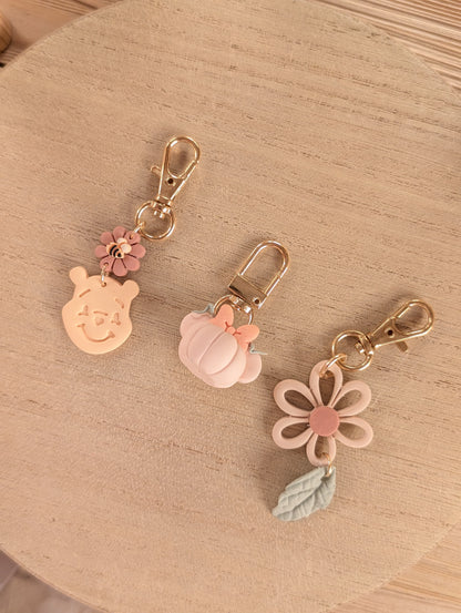 PINK PUMPKIN MOUSE CHARM