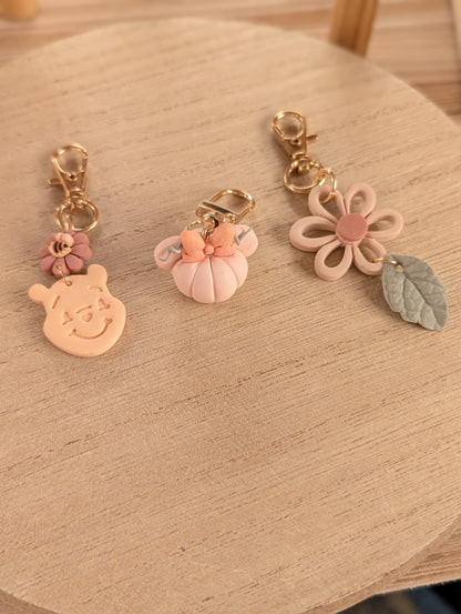 PINK PUMPKIN MOUSE CHARM