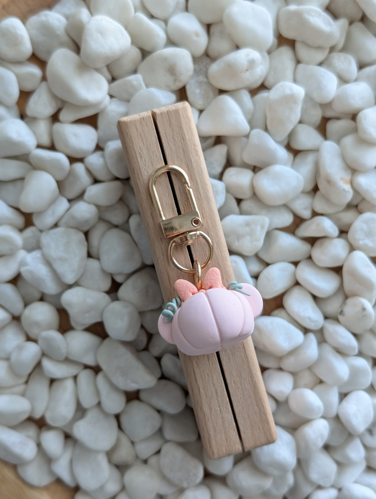 PINK PUMPKIN MOUSE CHARM