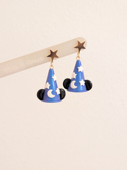 WIZARD MOUSE HAT DANGLES